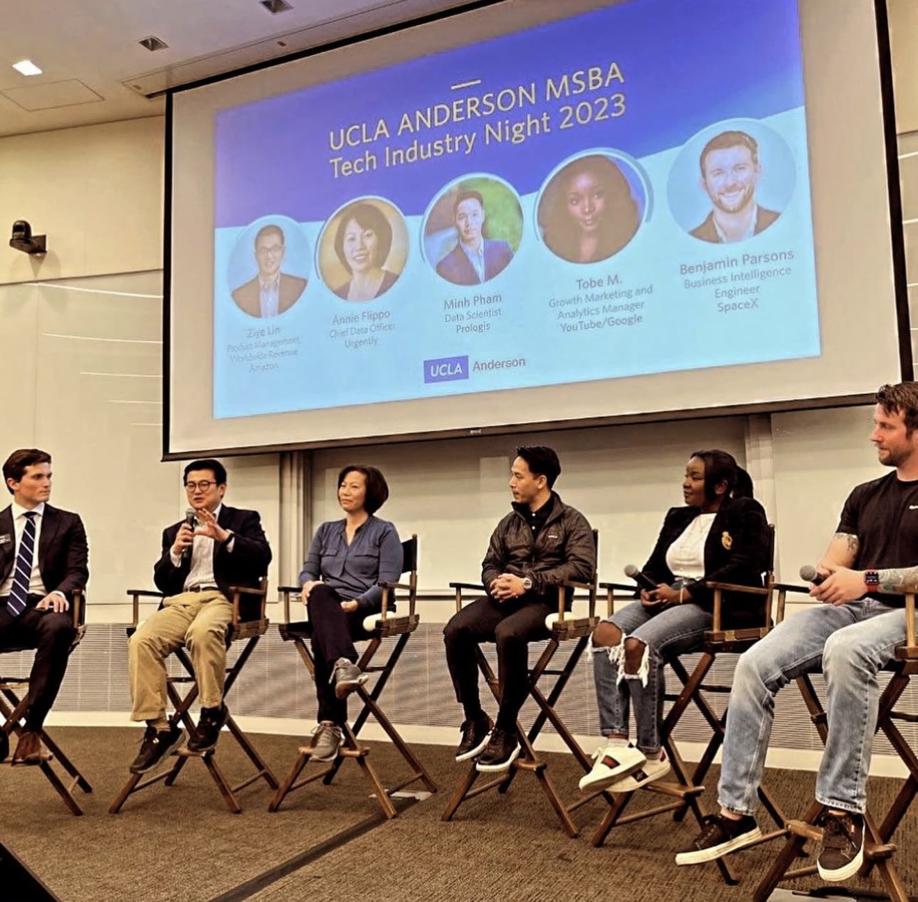 Tobe at UCLA Anderson MSBA Tech Industry Night 2023